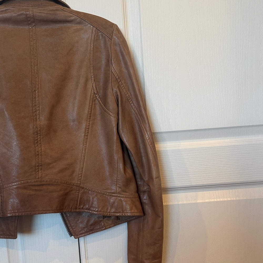 Lamarque Women's Leather Biker Jacket - Picture 10 of 15